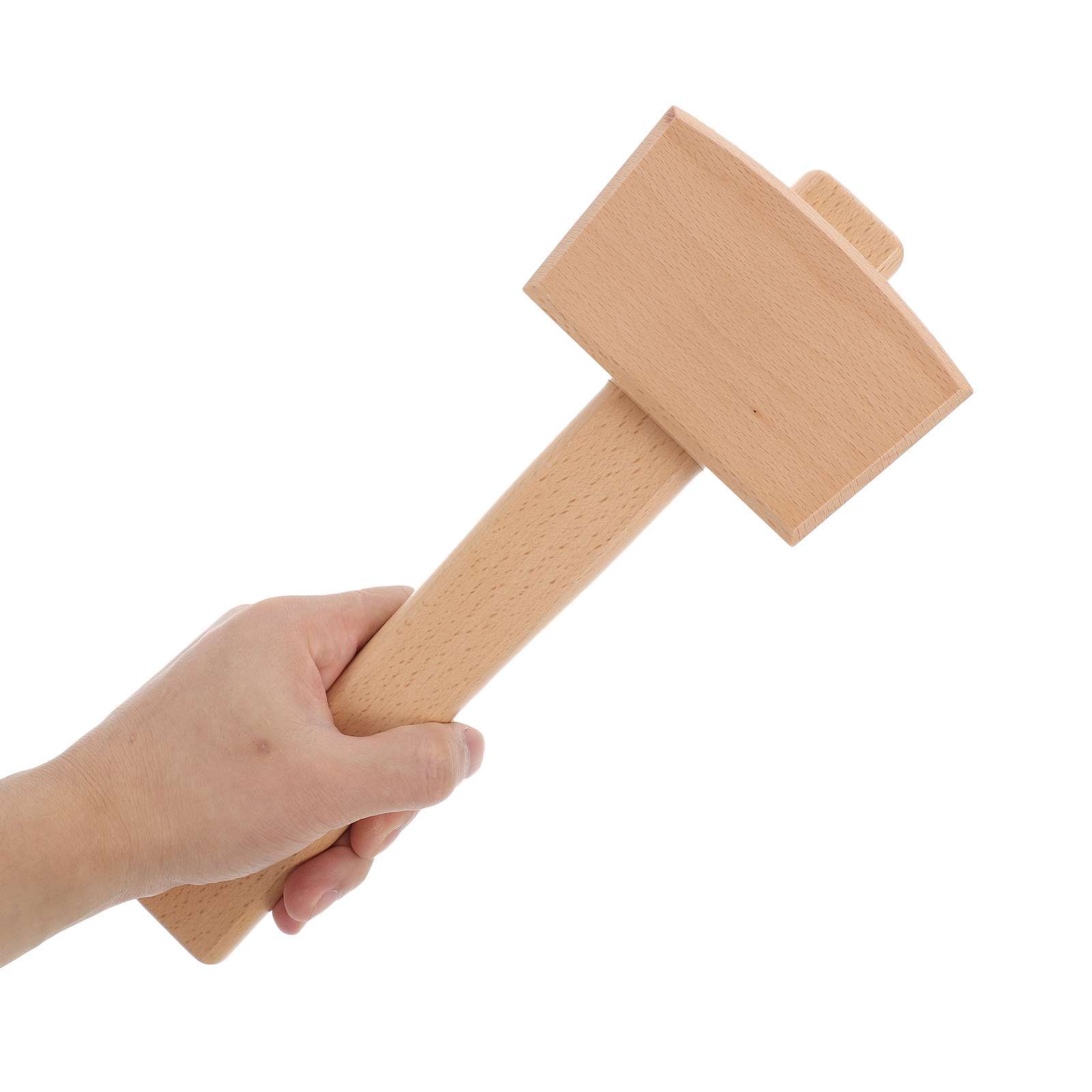 Wooden Mallet Carving - Beechwood Woodworking Mallet Handcrafted Wooden Hammer