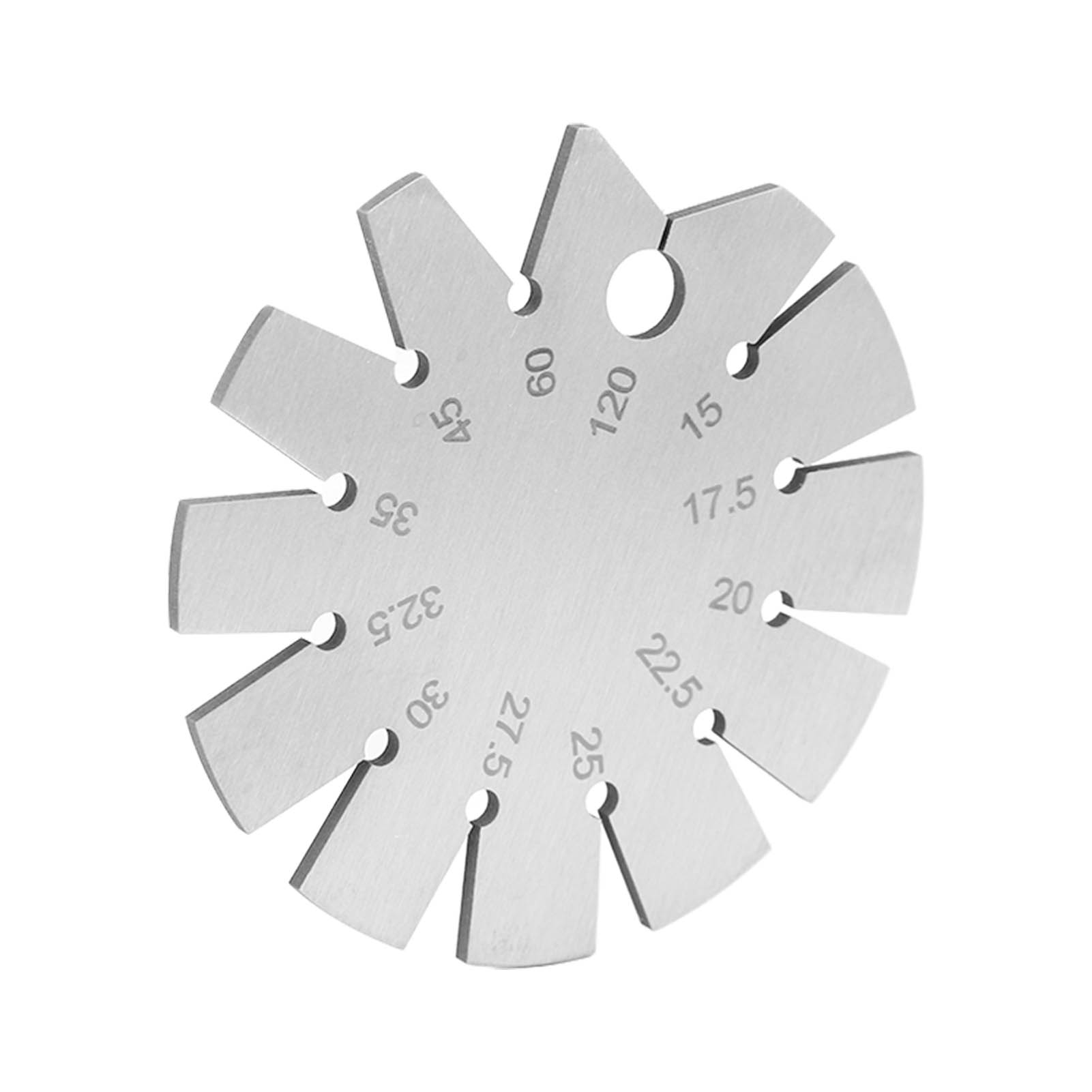 Woodworking Edge - 15-120 Degree Bevel Angle Protractor Thickness