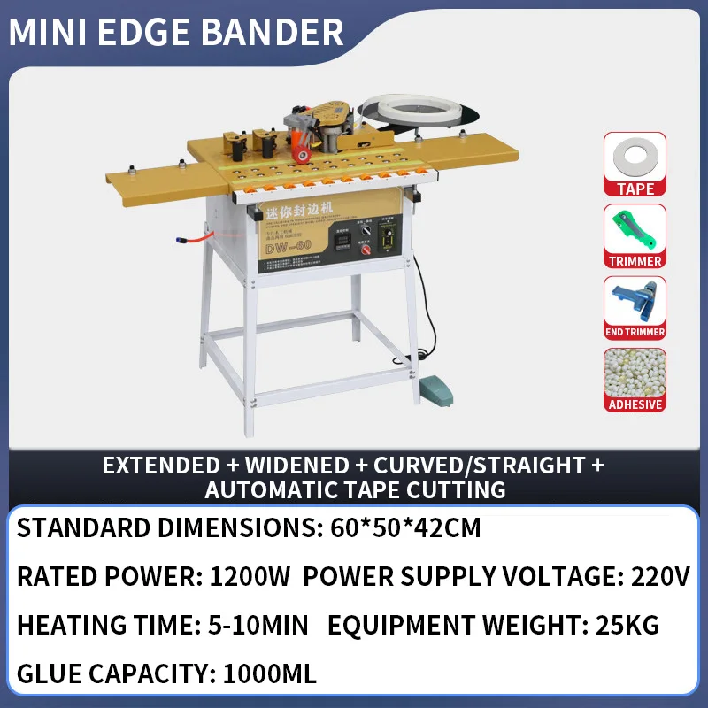 DW-60 Mini Edge Bander, Ball-B - Woodworking Edge ulasan dan harga