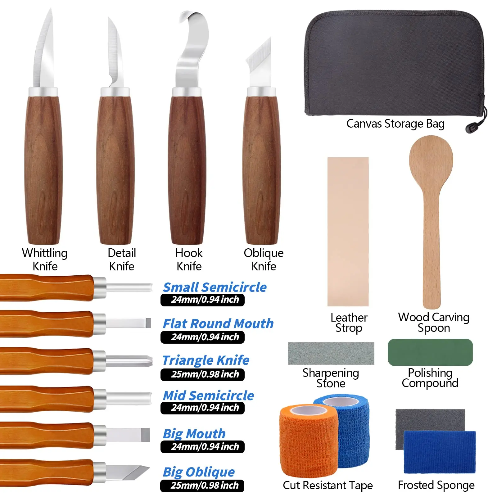 Wood Carving Knife Tools Kit 1 - Woodworking Kits For Adults ulasan dan harga