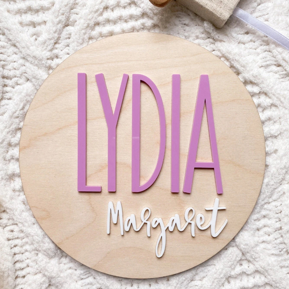Personalised Birth Announcemen - Woodworking Laser ulasan dan harga