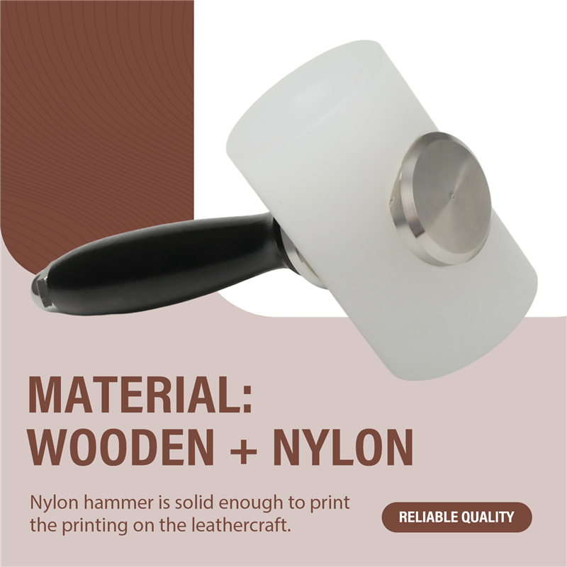 AT63-Leather For Leathercraft  - Wooden Mallet Carving ulasan dan harga