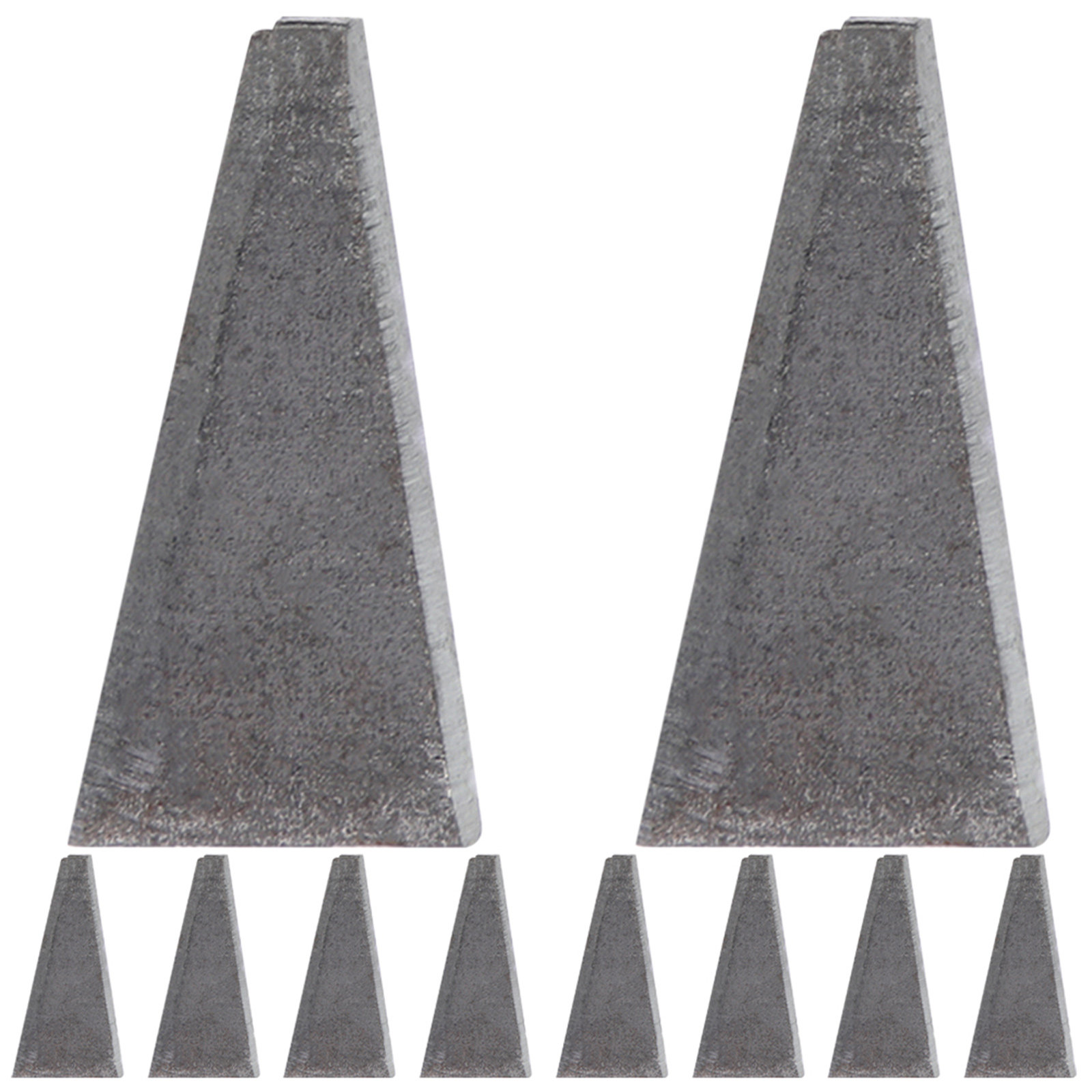 10pcs Axe Wedge Triangular Ham - Wooden Mallet Carving ulasan dan harga
