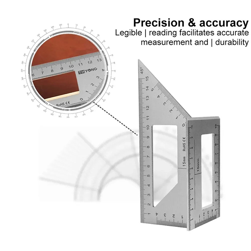 Multifunctional Angle Ruler 45 - Woodworking Marking Gauge ulasan dan harga