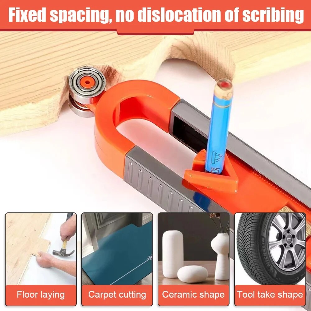 New Profile Scribing Ruler Con - Woodworking Marking Gauge ulasan dan harga