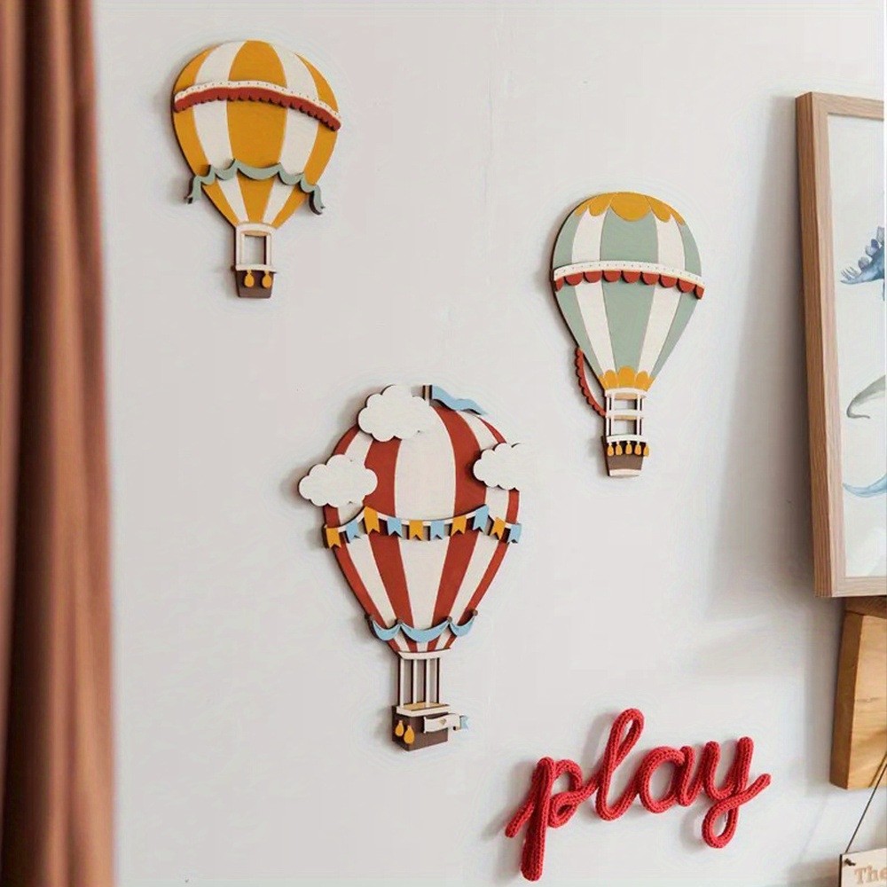 3D Wooden Hot Air Balloon Deco - Woodworking Zone ulasan dan harga