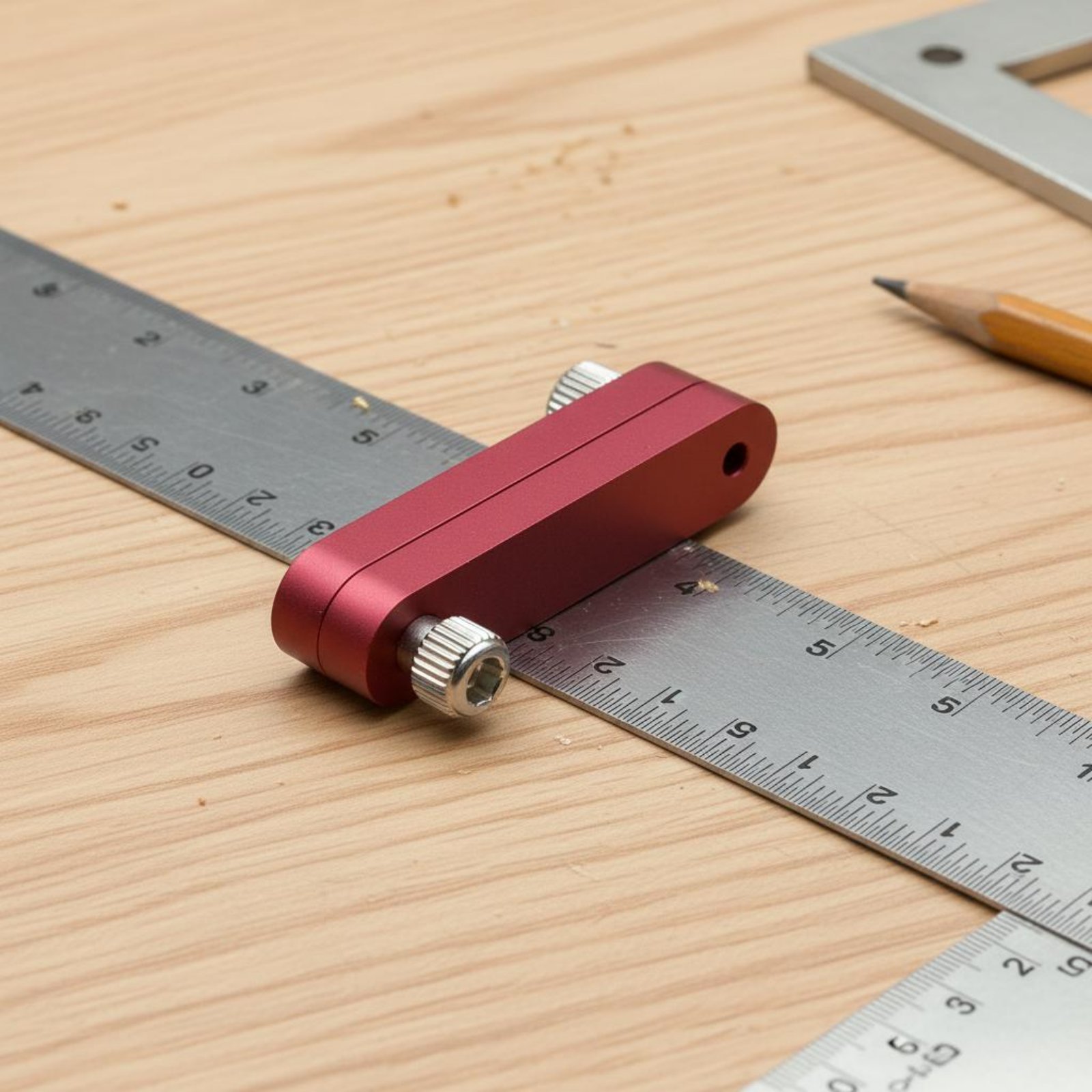 Woodworker's Ruler Stopper Adj - Woodworking Marking Gauge ulasan dan harga