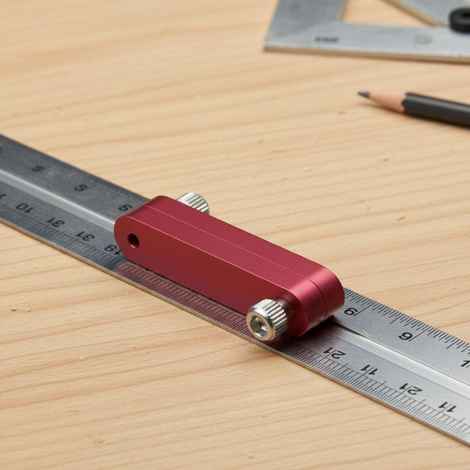 Woodworker's Ruler Stopper Adj - Woodworking Marking Gauge ulasan dan harga