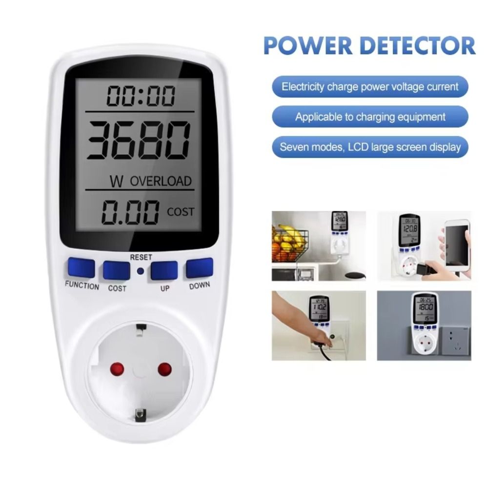 220V 110V Digital LCD Wattmete - Woodworking Uk ulasan dan harga