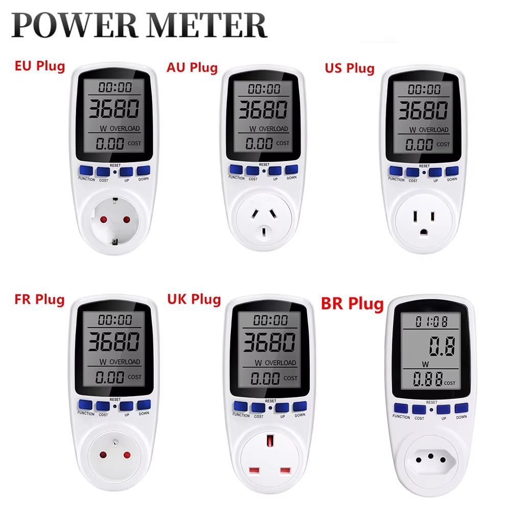 220V 110V Digital LCD Wattmete - Woodworking Uk ulasan dan harga