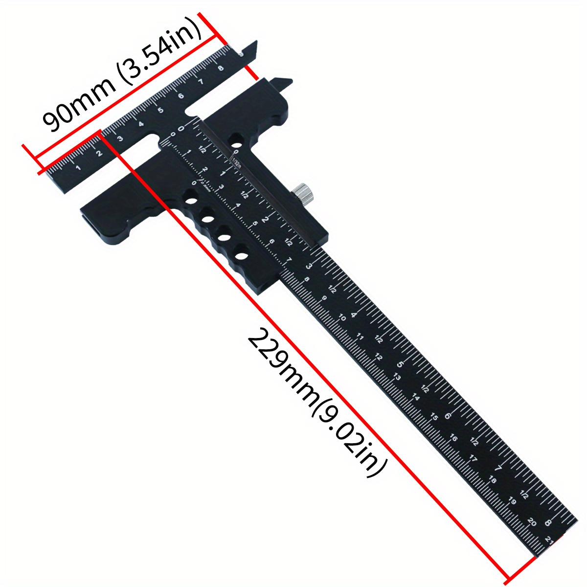 Aluminum Alloy T-Shaped Woodwo - Woodworking Marking Gauge ulasan dan harga
