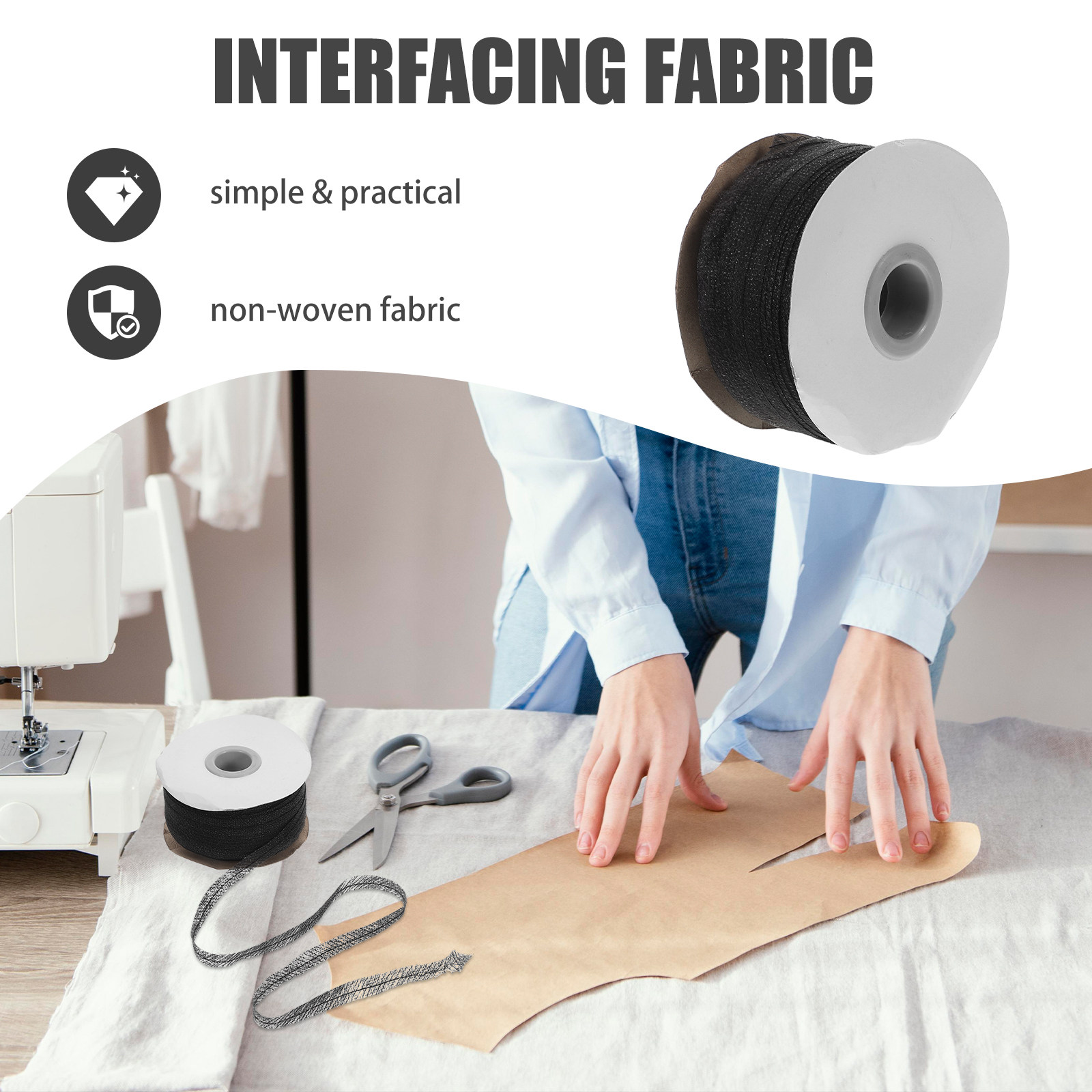 1 Roll Interfacing Fabric Roll - Woodworking Design Online Free ulasan dan harga