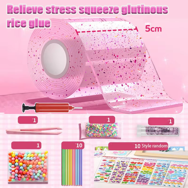 1 Set Glitter Nano Tape Bubble - Woodworking Kits For Adults ulasan dan harga