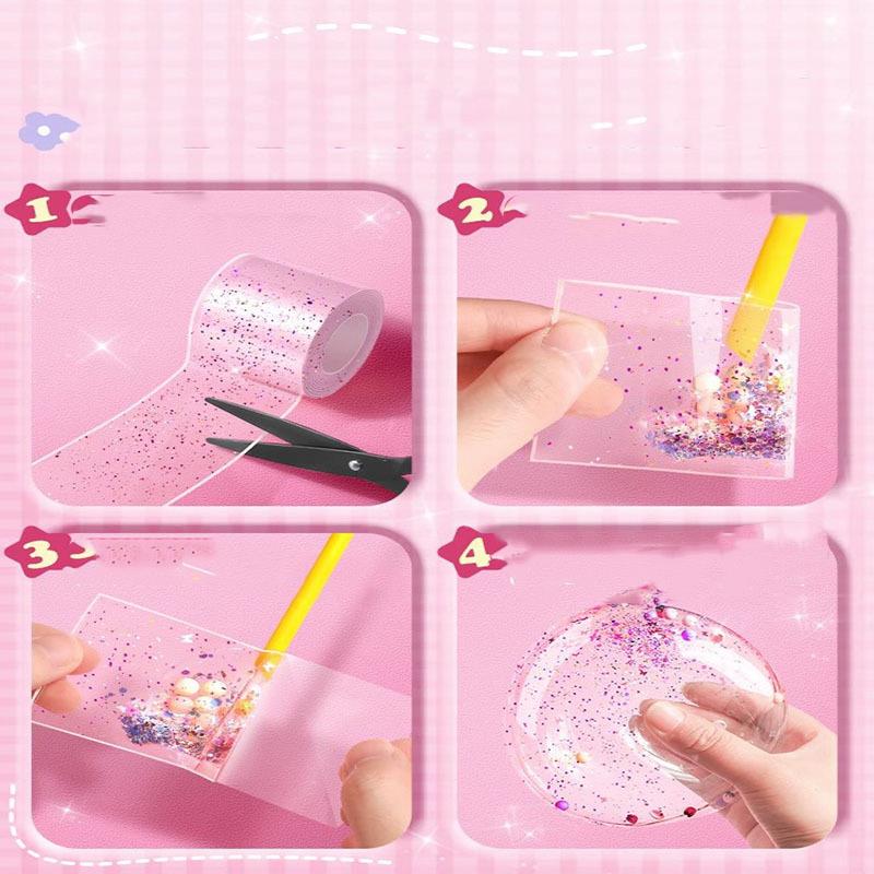 1 Set Glitter Nano Tape Bubble - Woodworking Kits For Adults ulasan dan harga