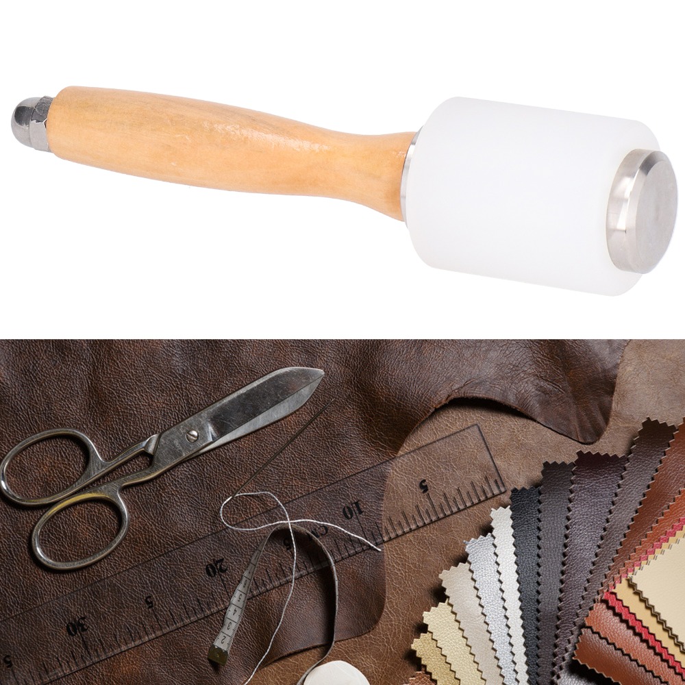 Multiple Materials Leather Car - Wooden Mallet Carving ulasan dan harga