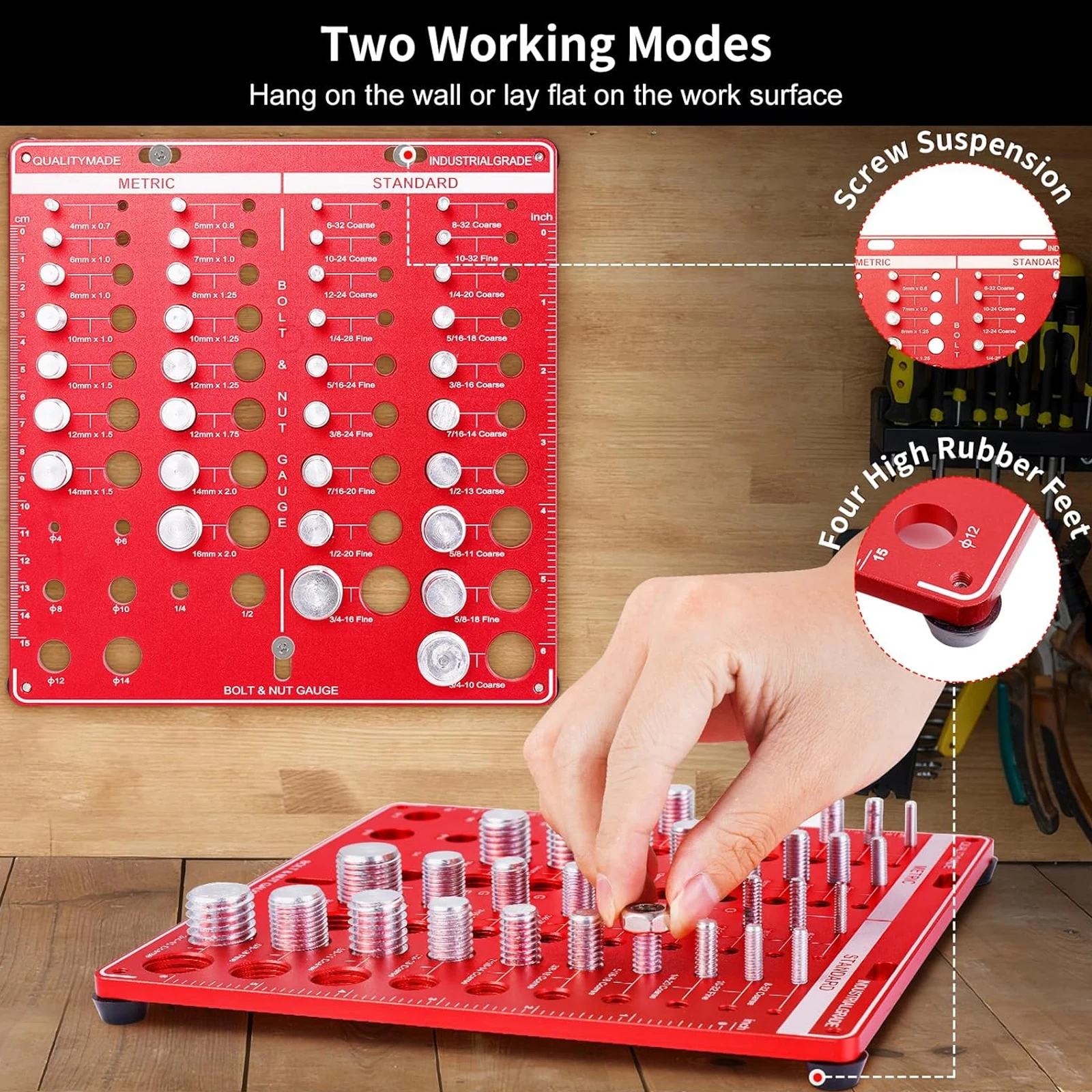 Nut and Bolt Thread Gauge Set  - Woodworking Marking Gauge ulasan dan harga