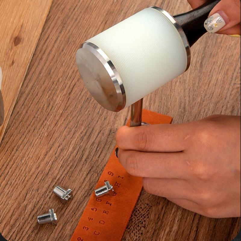 DIY Leather Crafts Mallet Long - Wooden Mallet Carving ulasan dan harga