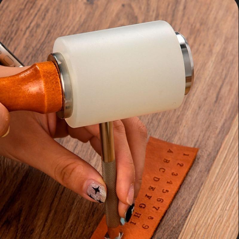 DIY Leather Crafts Mallet Long - Wooden Mallet Carving ulasan dan harga