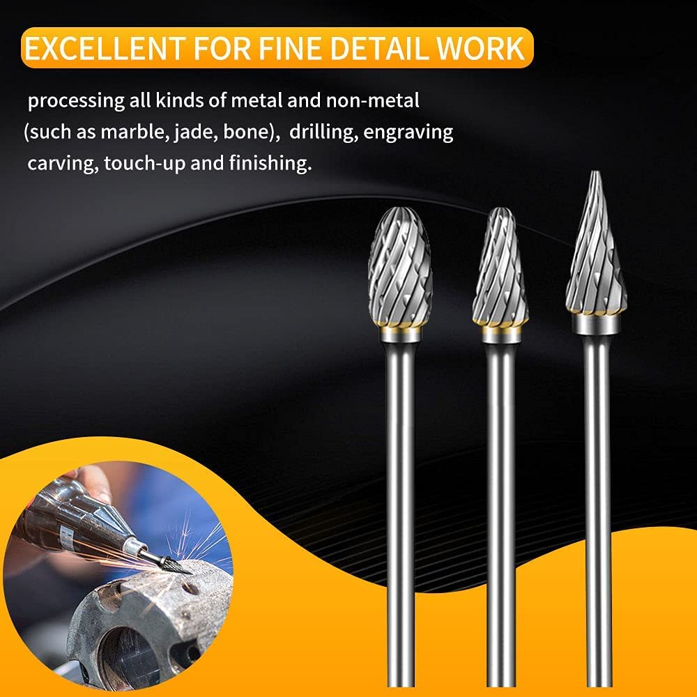 Carbide Burr Set Dremel Rotary - Woodworking Files ulasan dan harga