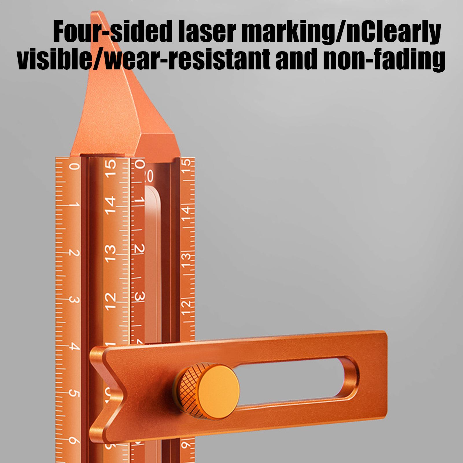 Wood Marking Tool 4-Sided Magn - Woodworking Marking Gauge ulasan dan harga