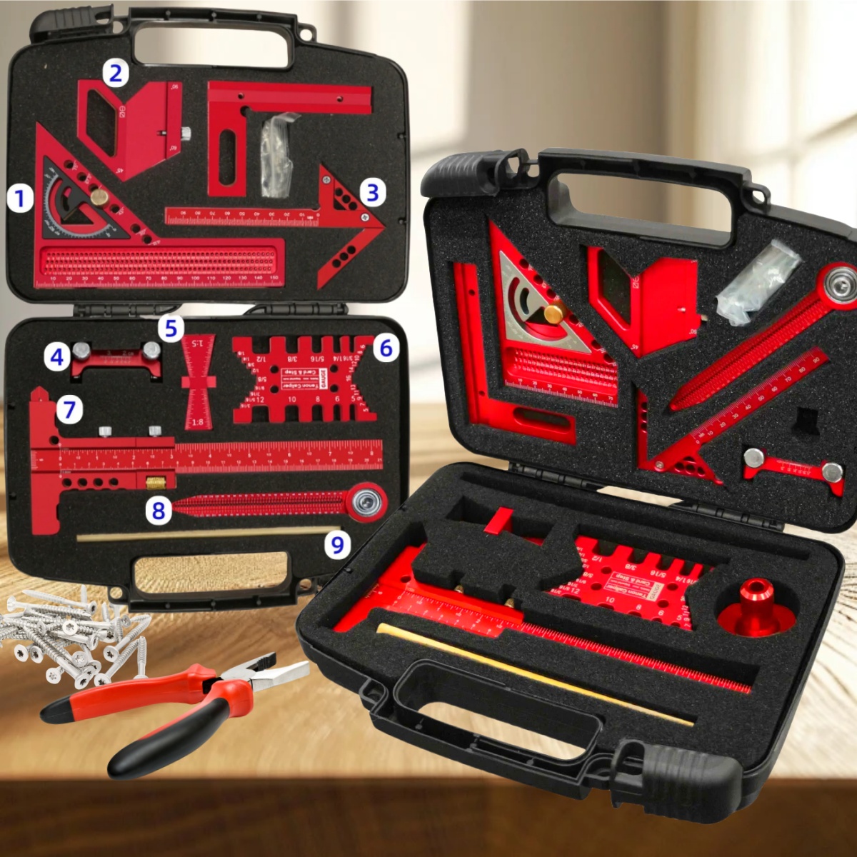 9pcs/10pcs Woodworking Measuri - Woodworking Free Plans ulasan dan harga