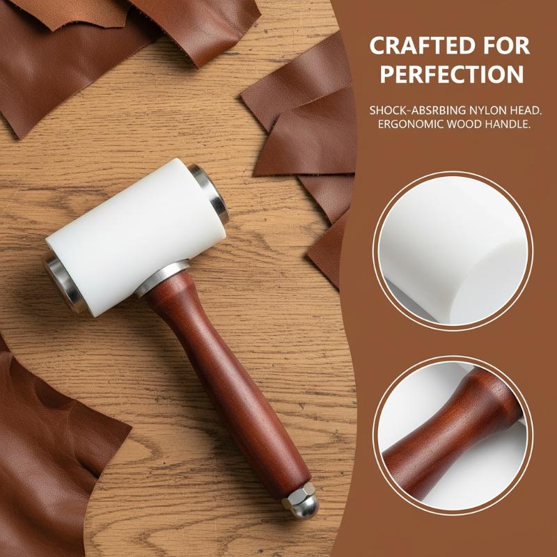 1PC Leather Carving Hammer Lea - Wooden Mallet Carving ulasan dan harga