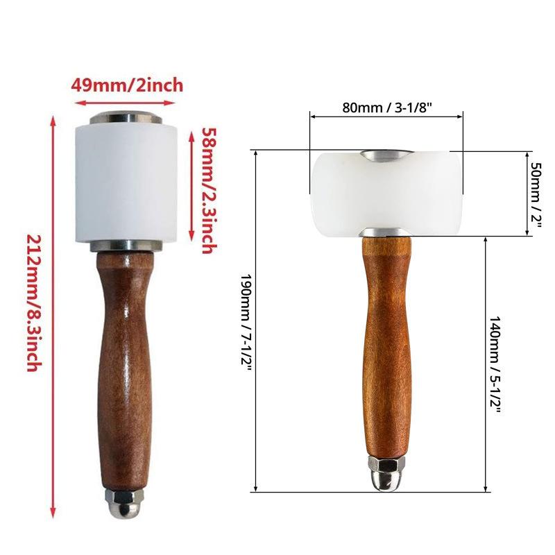 1PC Leather Carving Hammer Lea - Wooden Mallet Carving ulasan dan harga