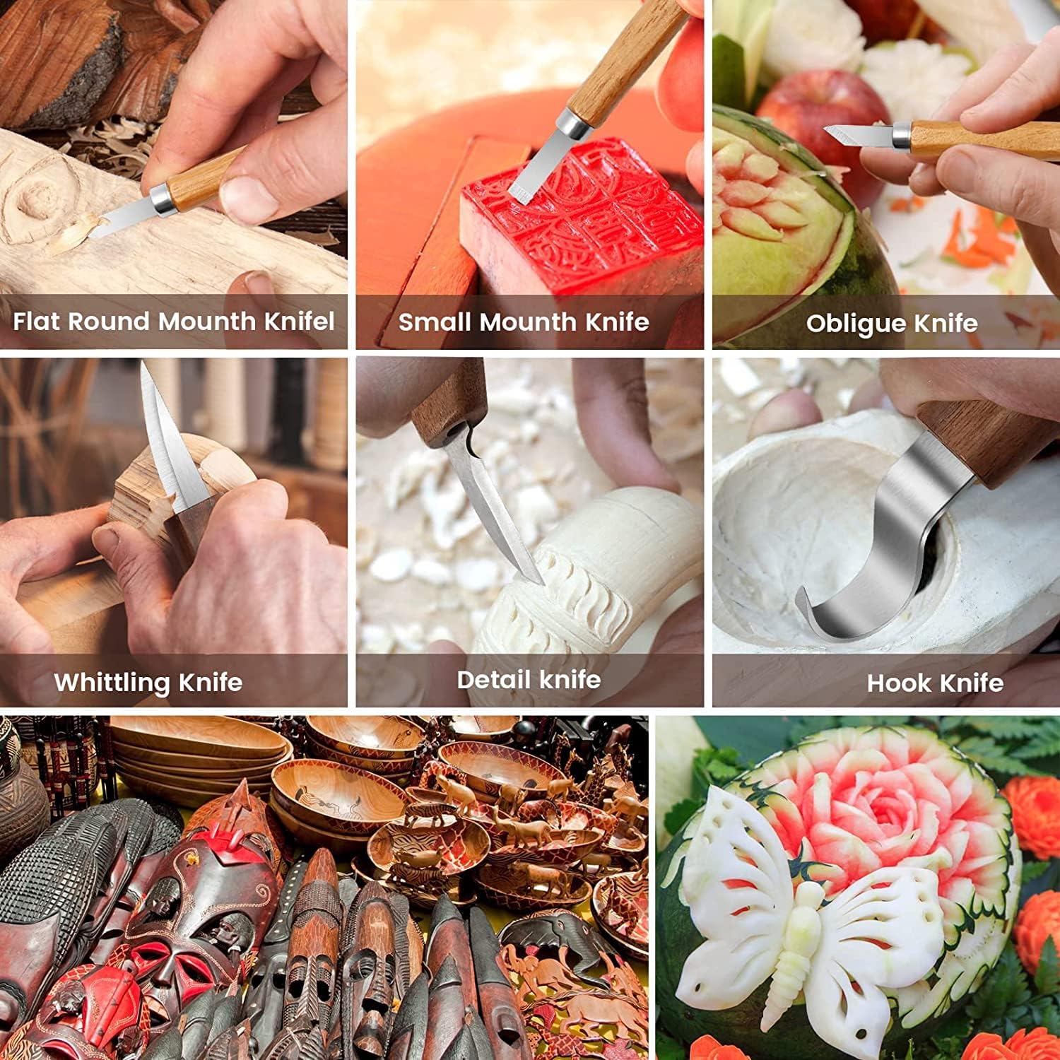 Wood Carving Beginner Kit with - Woodworking Kits For Adults ulasan dan harga
