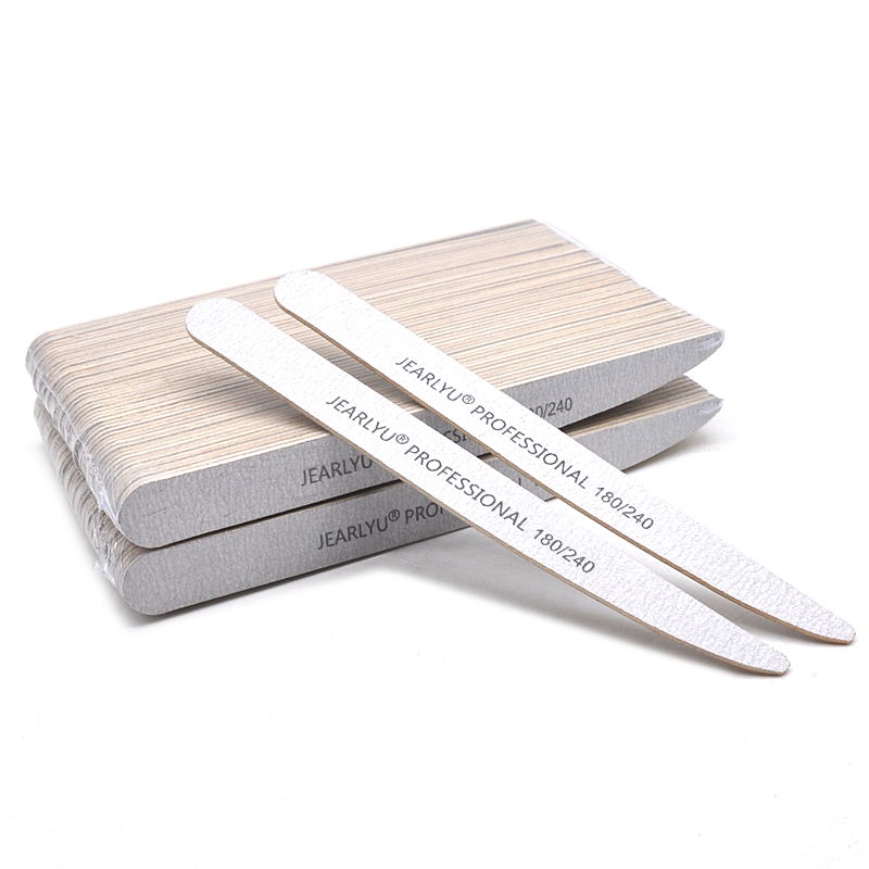 50pcs Lancet Wooden Nail Files - Woodworking Files ulasan dan harga