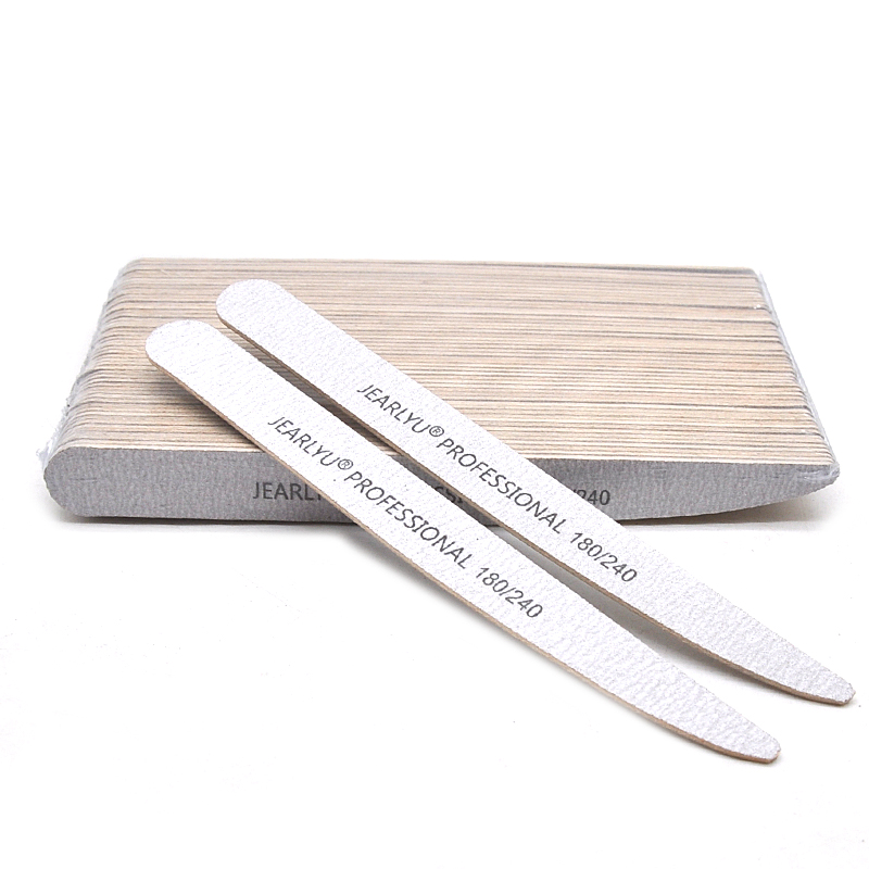50pcs Lancet Wooden Nail Files - Woodworking Files ulasan dan harga