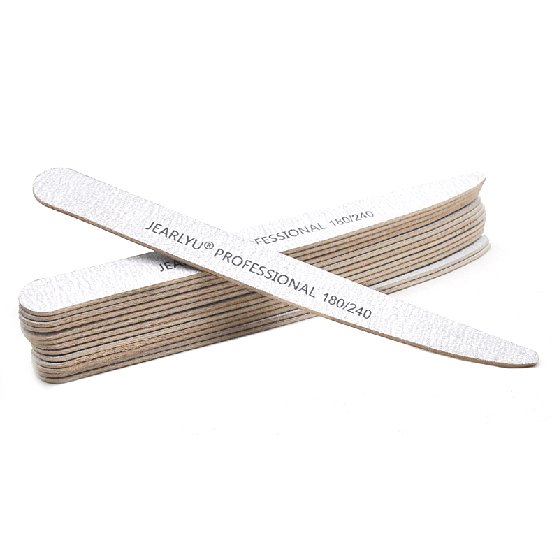 50pcs Lancet Wooden Nail Files - Woodworking Files ulasan dan harga