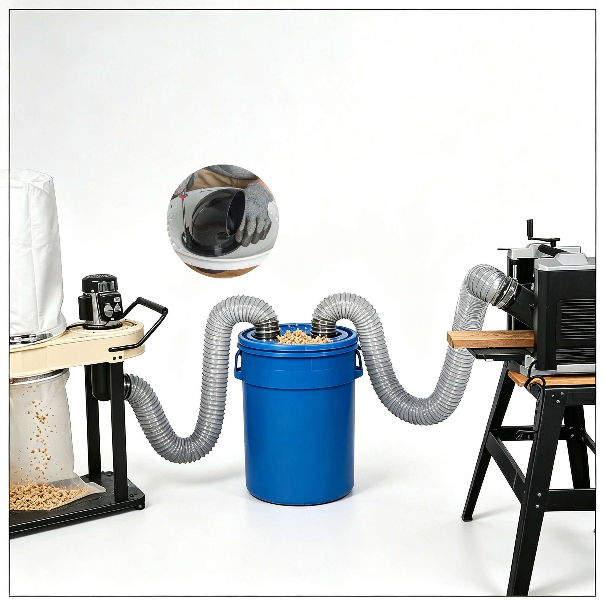 100mm Woodworking Cyclone Dust - Vacuum Woodworking ulasan dan harga
