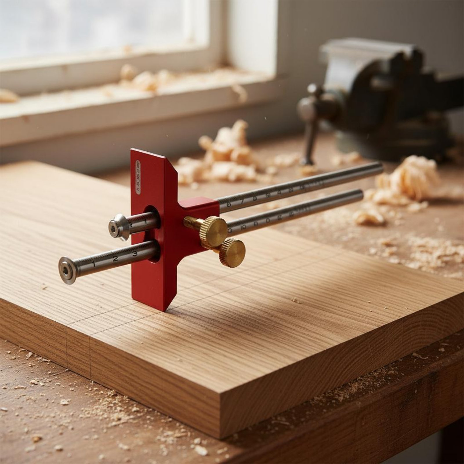Double Head Marking Gauge Alum - Woodworking Marking Gauge ulasan dan harga