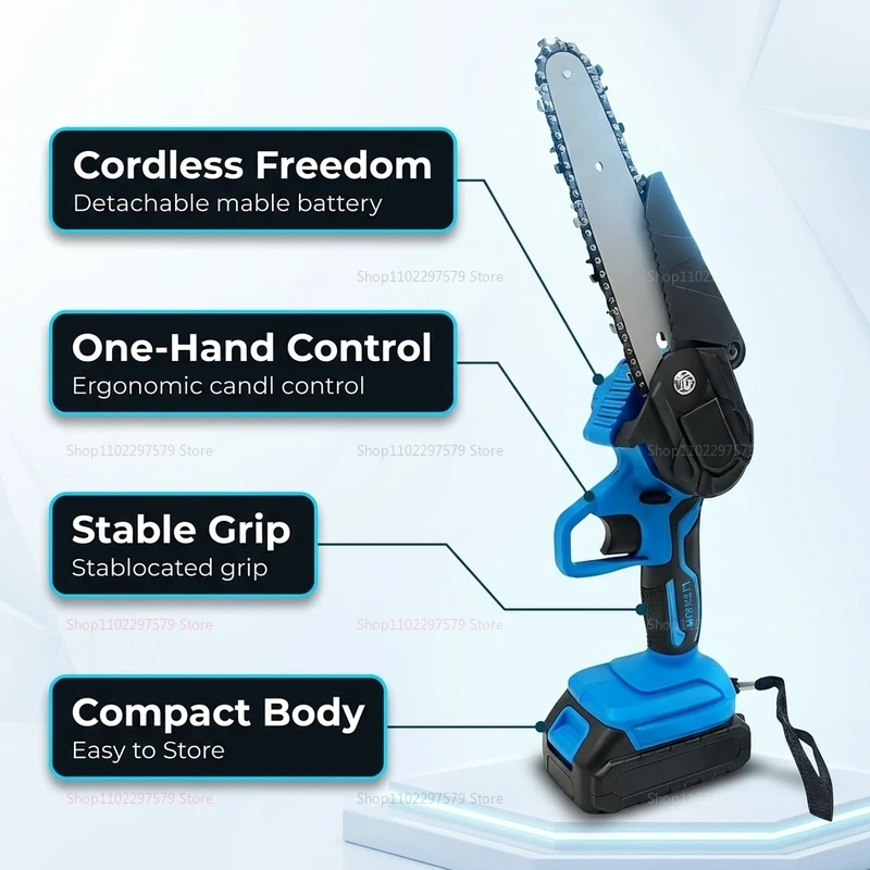 6 Inch Cordless Electric Chain - Woodworking Yard Projects ulasan dan harga