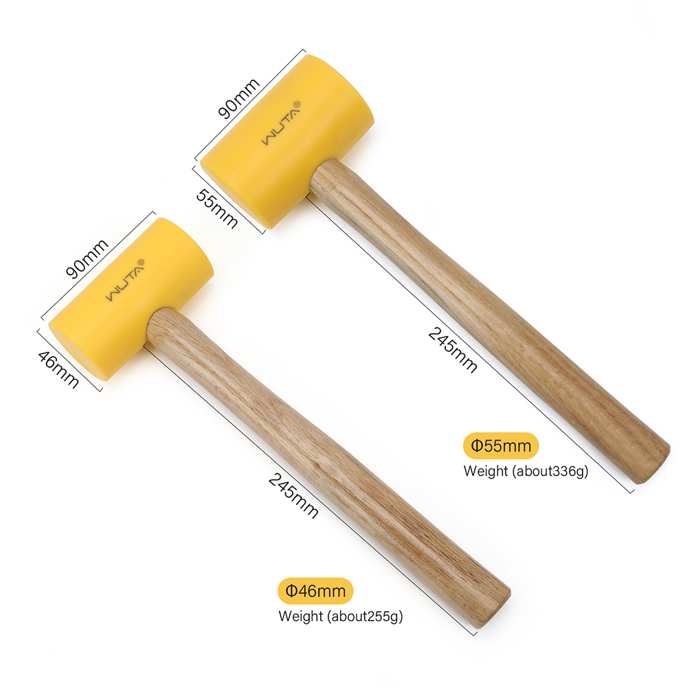 WUTA 1PC Multifunctional Leath - Wooden Mallet Carving ulasan dan harga