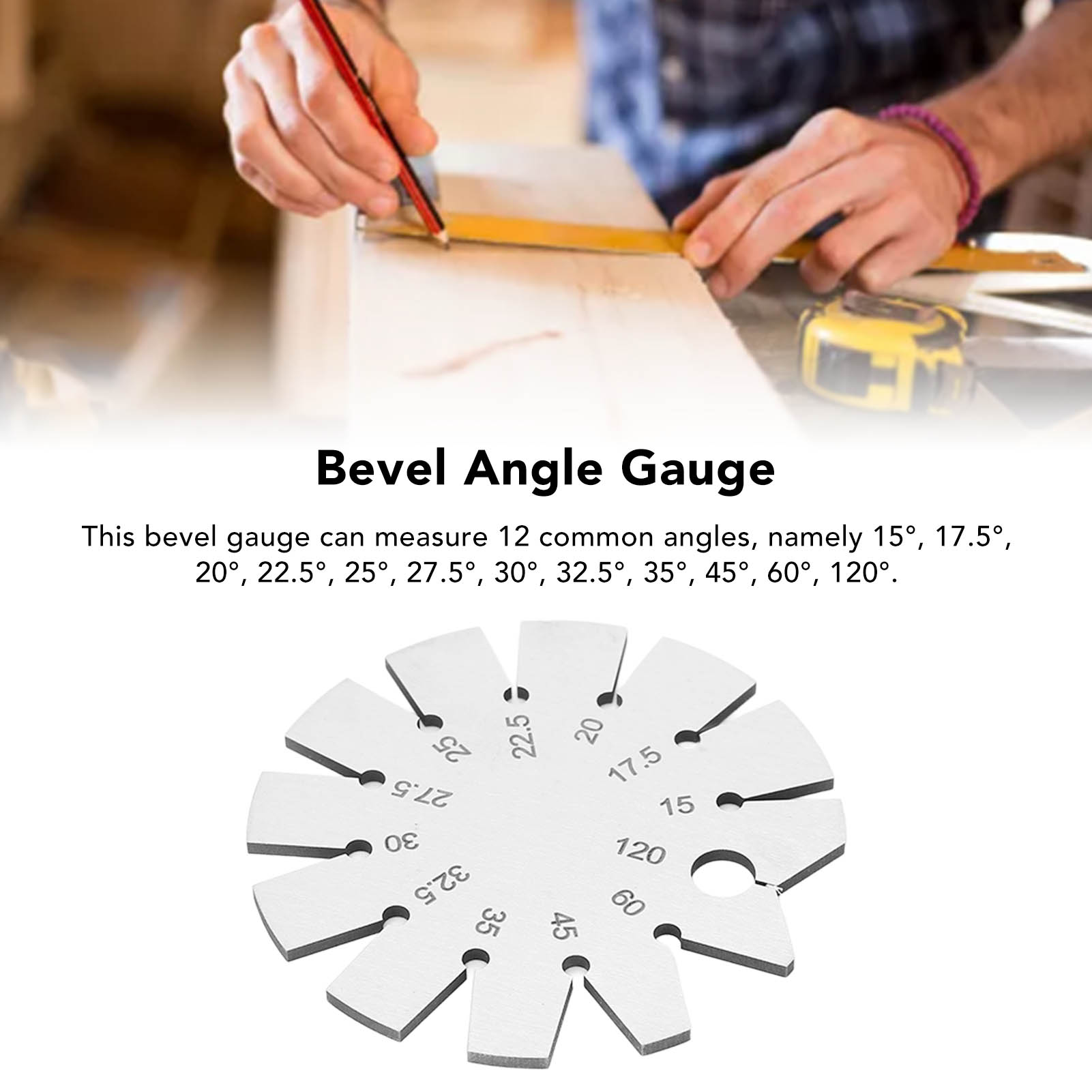 15-120 Degree Bevel Angle Prot - Woodworking Edge ulasan dan harga