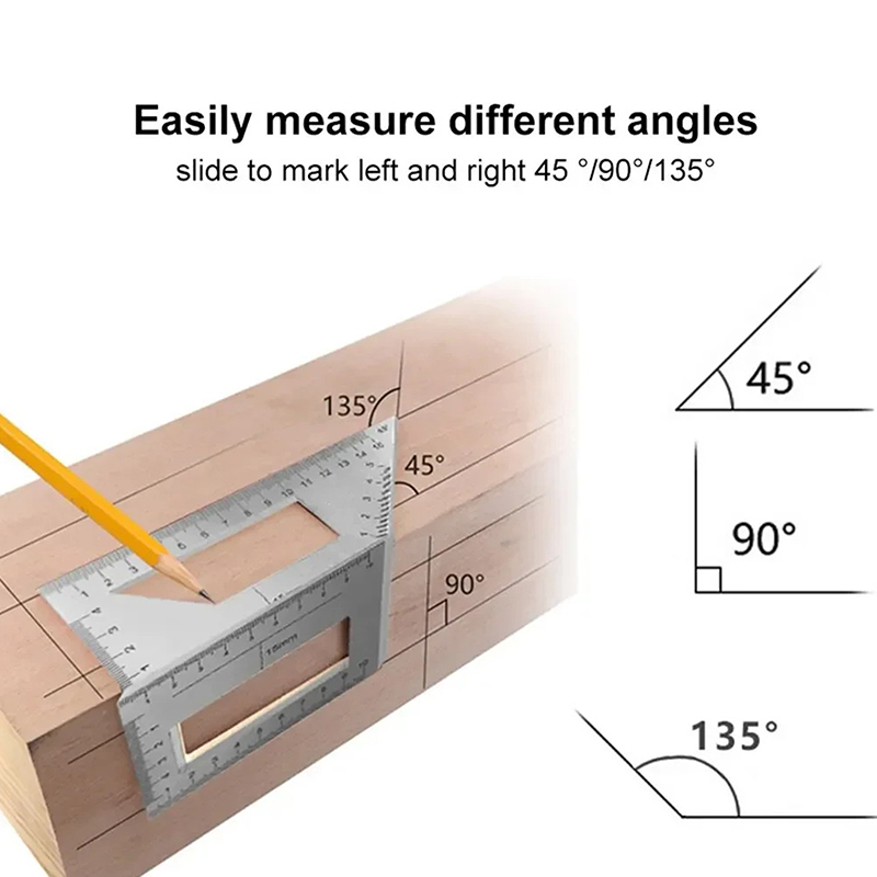 Multifunctional Angle Ruler 45 - Woodworking Marking Gauge ulasan dan harga