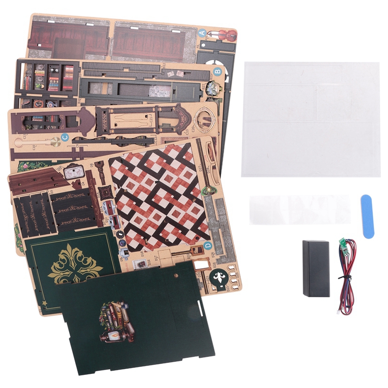 DIY Book Nook Owl Bookstore Ki - Woodworking Kits For Adults ulasan dan harga