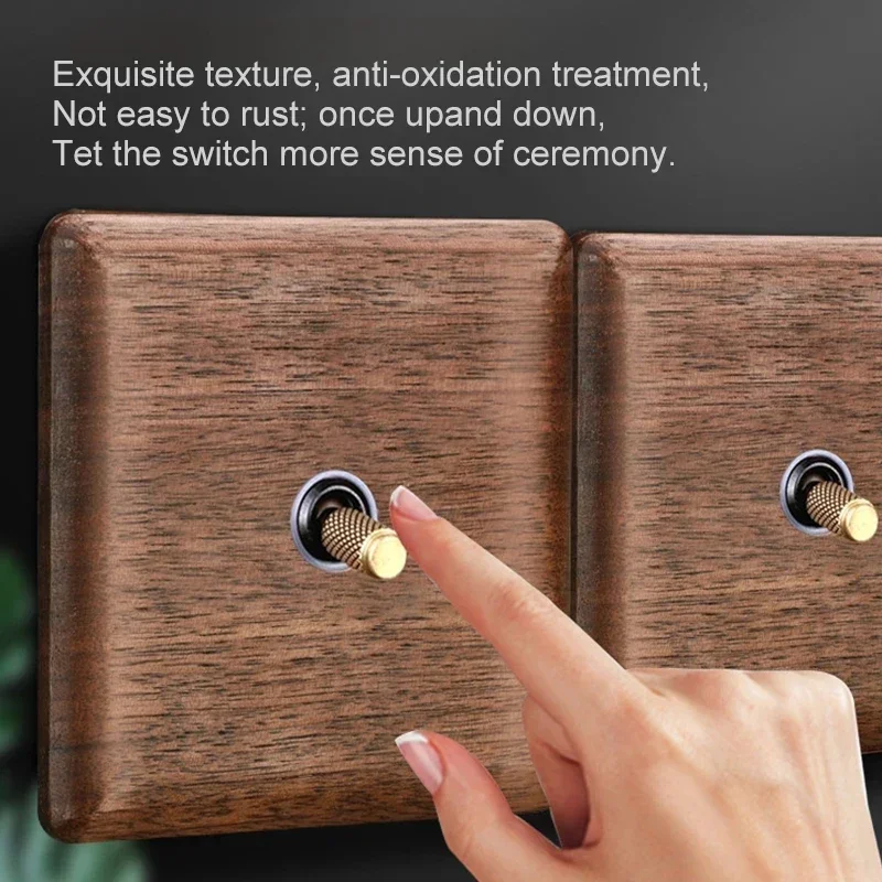 Retro Walnut Solid Wood Toggle - Woodworking Uk ulasan dan harga